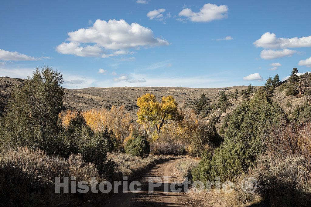 Photo- Fall Scene at The A Bar A Guest Ranch, just Over The Colorado Border Near Riverside in Carbon County, Wyoming 1 Fine Art Photo Reproduction