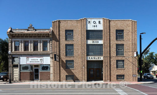 Photo - The F.O.E. (Fraternal Order of Elks) Building in Sheridan, Wyoming- Fine Art Photo Reporduction