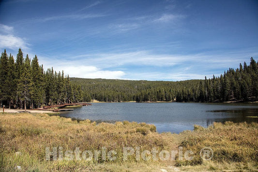 Photo- High-Country Lake in Scenic and Remote Sheridan County in North-Central Wyoming 1 Fine Art Photo Reproduction