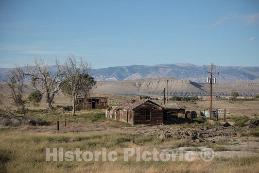 Photo - Abandoned Ranch site in Big Horn County, Wyoming- Fine Art Photo Reporduction