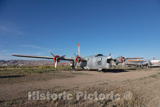 Photo - Retired PB4Y-2 Privateer Tanker Cargo Airplane at The Greybull Museum of Flight and Aerial Firefighting in Greybull, Wyoming- Fine Art Photo Reporduction
