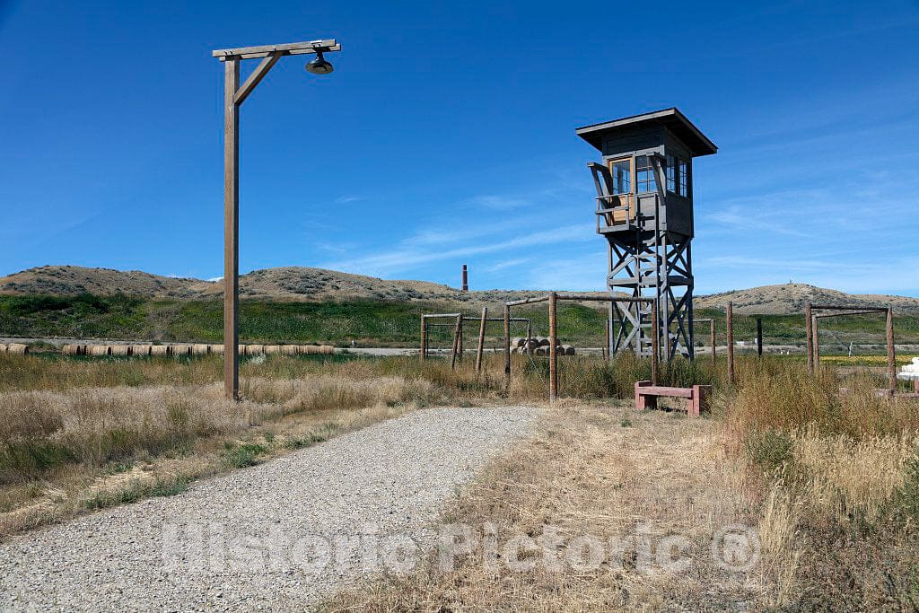 Photo - Guard tower at the onetime Heart Mountain Relocation Center in Park County, Wyoming- Fine Art Photo Reporduction
