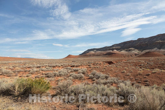 Photo - Desolate high-Plains Scene in Big Horn County, Wyoming- Fine Art Photo Reporduction