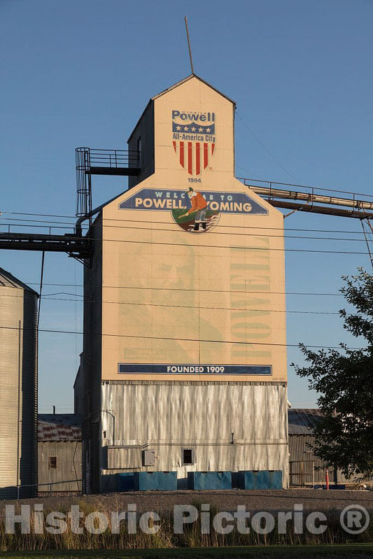 Photo- Part of Large Grain Elevator Complex in Powell, Wyoming 1 Fine Art Photo Reproduction