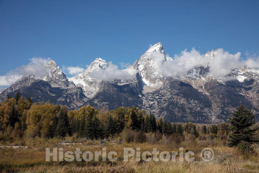 Photo- The Most Magnificent Peaks of The Teton Mountains Appear to leap Straight Out of The Jackson Valley, Jackson Hole as Locals Call it 4 Fine Art Photo Reproduction