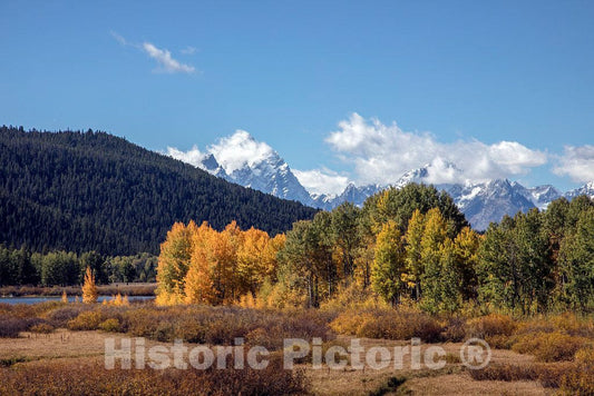 Photo- Fall display in Grand Teton National Park in northwest Wyoming. Other relatively small portions of the scenic park spill into Montana and Idaho 2 Fine Art Photo Reproduction