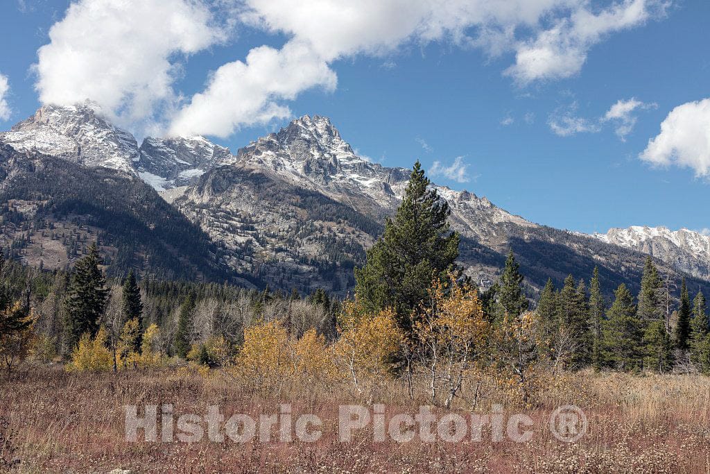 Photo- The Most Magnificent Peaks of The Teton Mountains Appear to leap Straight Out of The Jackson Valley, Jackson Hole as Locals Call it 1 Fine Art Photo Reproduction