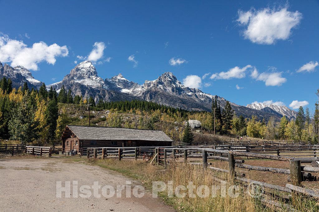 Photo - Small Ranch Within Grand Teton National Park in Northwest Wyoming. Other relatively Small portions of The Scenic Park Spill into Montana and Idaho