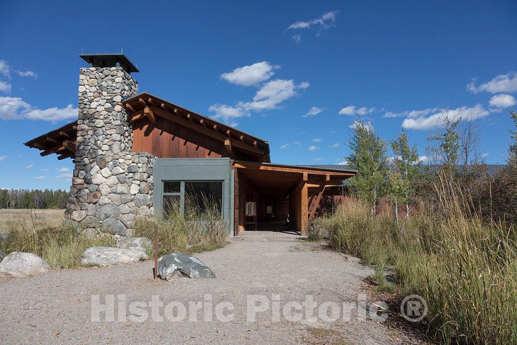 Photo- Building at The Laurance S. Rockefeller Preserve in Grand Teton National Park in Northwest Wyoming 2 Fine Art Photo Reproduction