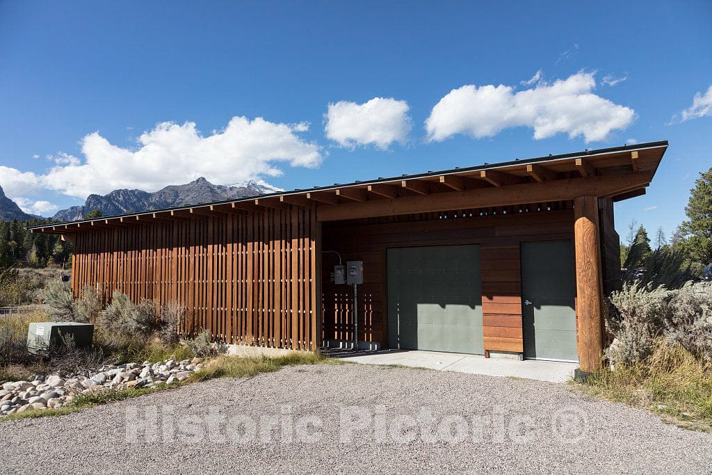 Photo- Building at the Laurance S. Rockefeller Preserve in Grand Teton National Park in northwest Wyoming 4 Fine Art Photo Reproduction