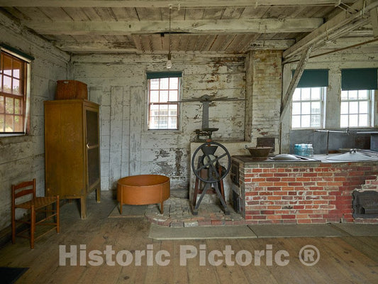 Photo- Room Interior at Canterbury Shaker Village in Canterbury, New Hampshire 1 Fine Art Photo Reproduction