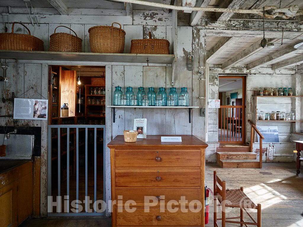 Photo- Room Interior at Canterbury Shaker Village in Canterbury, New Hampshire 2 Fine Art Photo Reproduction