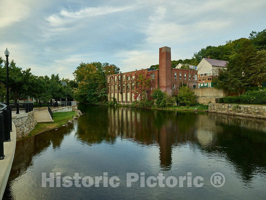 Photo - The Belknap Mill, a Historic New England Mill on The Winnipesaukee River in Laconia, New Hampshire- Fine Art Photo Reporduction