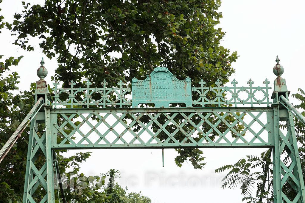 Photo - Detail of The Milford Swing Bridge in Milford, New Hampshire- Fine Art Photo Reporduction