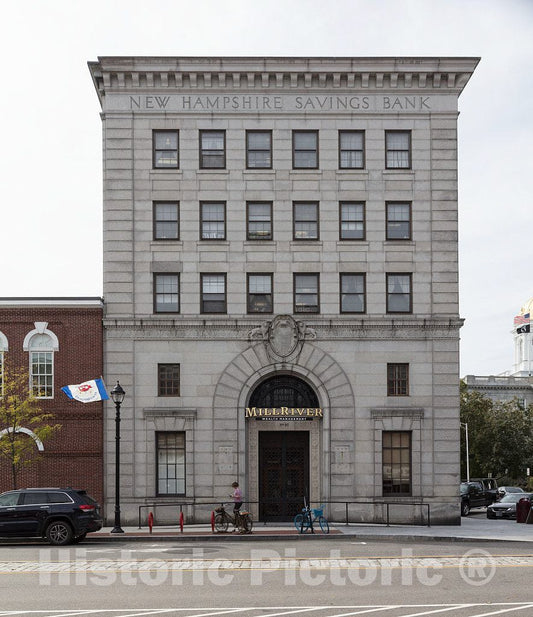 Photo - The Old New Hampshire Savings Building in Concord, New Hampshire's Capital City- Fine Art Photo Reporduction