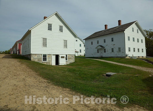 Photo- Buildings at Canterbury Shaker Village in Canterbury, New Hampshire 2 Fine Art Photo Reproduction