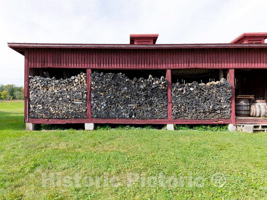 Photo- Storage Building for Wood Canterbury Shaker Village in Canterbury, New Hampshire 2 Fine Art Photo Reproduction