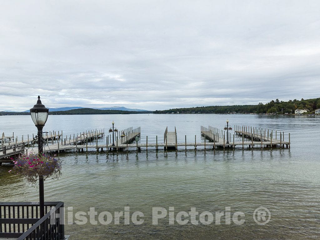 Photo- Piers on Lake Winnipesaukee in Weirs Beach, New Hampshire 3 Fine Art Photo Reproduction