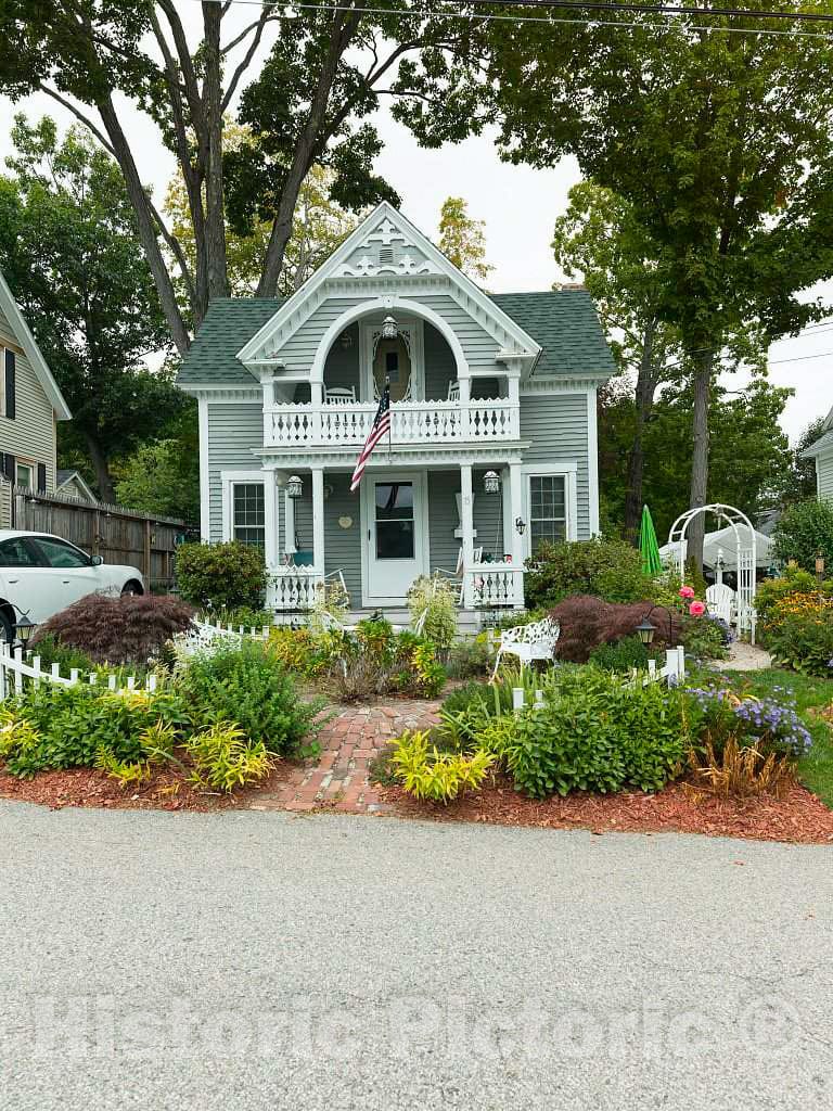 Photo- One of Several Victorian Style Homes and inns Overlooking The Promenade in Weirs Beach, New Hampshire 1 Fine Art Photo Reproduction