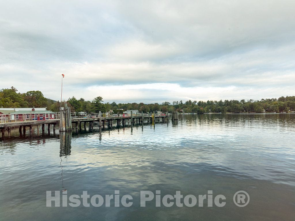 Photo - Pier on Lake Winnipesaukee in Weirs Beach, New Hampshire- Fine Art Photo Reporduction
