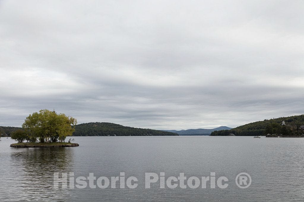 Photo- View of a Small Meredith Bay, Lake Winnipesaukee Island. Meredith, New Hampshire 1 Fine Art Photo Reproduction