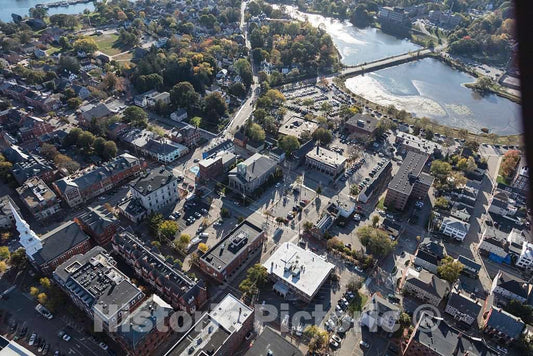 Photo- Aerial View of Downtown Portsmouth, New Hampshire 4 Fine Art Photo Reproduction
