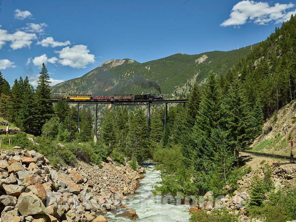 Photograph - Locomotive of The Georgetown Loop Railway, a Scenic steam Train That Runs from The onetime Mining Camp of Georgetown, Colorado, to Another Old Mining Town, Silver Plume 5