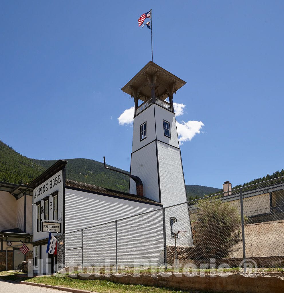 Photo - The Historic Alpine Hose Co. No. 2 fire Station in The Old Mining Town of Georgetown, Colorado- Fine Art Photo Reporduction
