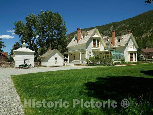 Photo - The Hammil House, Now a Museum in Georgetown, Colorado- Fine Art Photo Reporduction