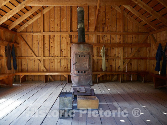 Photo - Old Stove Inside The Lebanon Silver Mine in Georgetown, Colorado- Fine Art Photo Reporduction