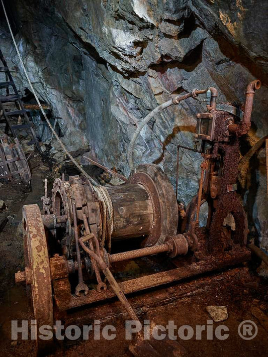 Photo- Scene Inside The Lebanon Silver Mine in Georgetown, Colorado 2 Fine Art Photo Reproduction