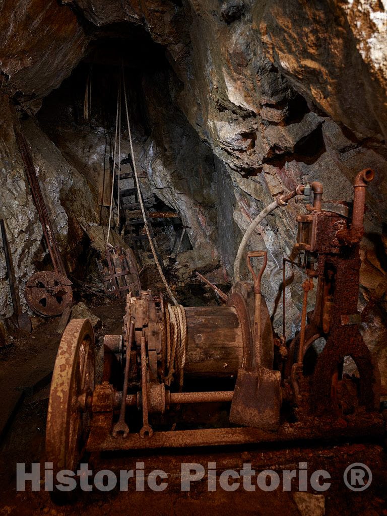Photo- Scene Inside The Lebanon Silver Mine in Georgetown, Colorado 3 Fine Art Photo Reproduction