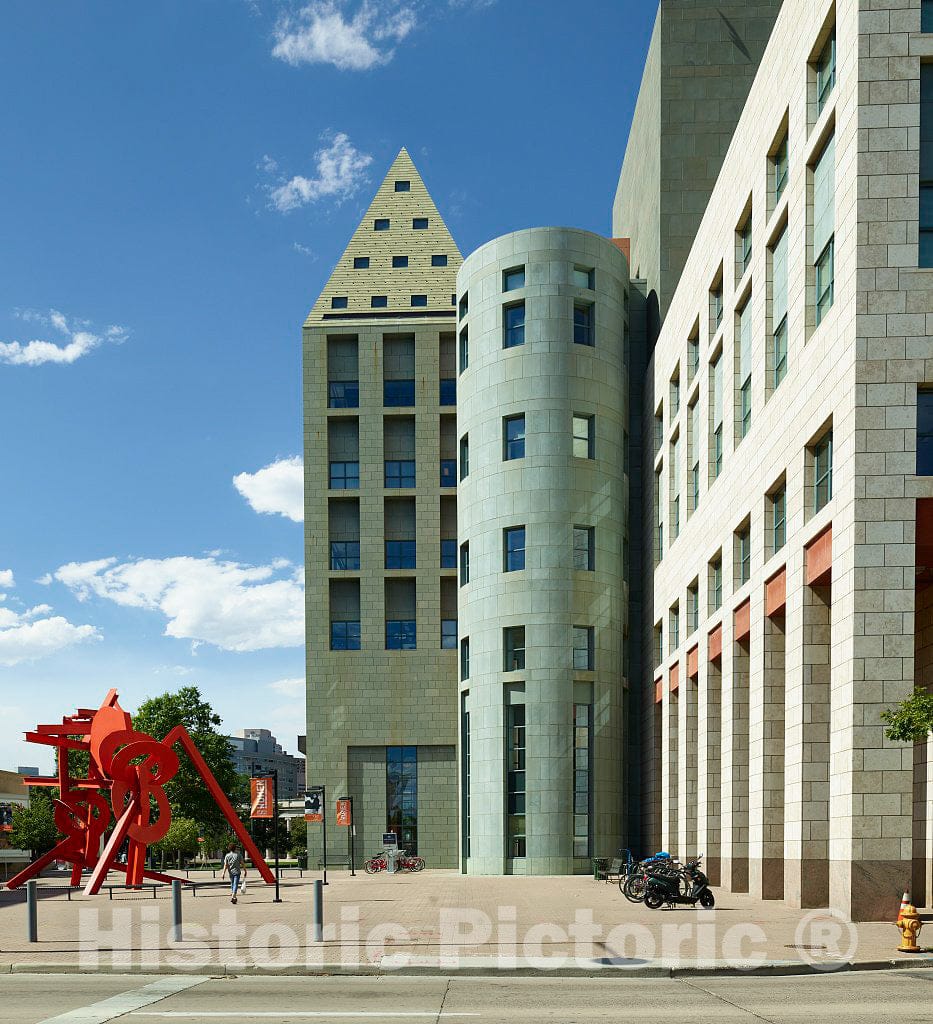 Photo- The Denver Public Library and Surrounding Cultural Complex in Downtown Denver, Colorado 1 Fine Art Photo Reproduction