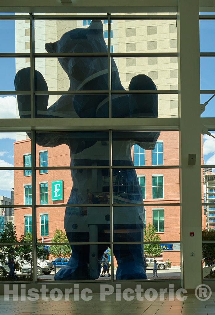 Photo- The Huge Sculpture by Lawrence Argent That Many Locals and Visitors Alike Call, Simply,The Big Blue Bear but That is Officially Named I See What You Mean 2
