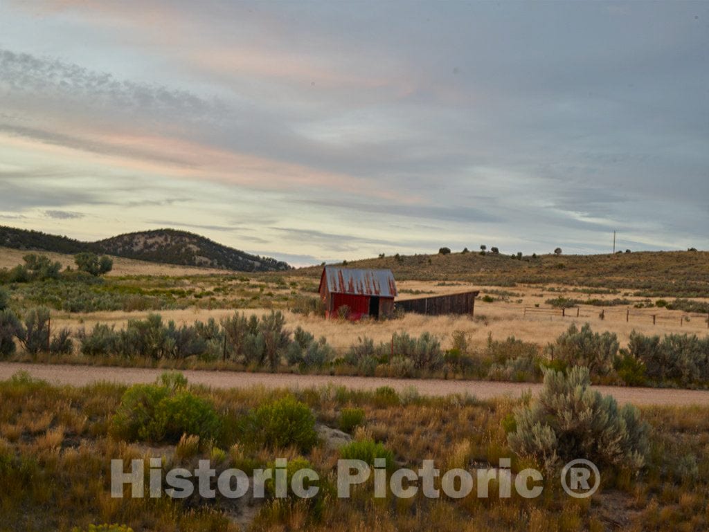 Photo - Remote barn in Moffat County, Colorado- Fine Art Photo Reporduction