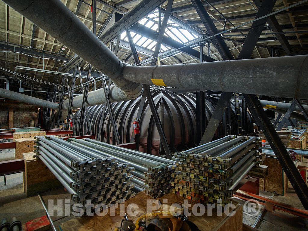 Photo- A Place Rarely seen by The Public: The attic (Including Many Mechanical Works) The Colorado Capitol in Denver 1 Fine Art Photo Reproduction