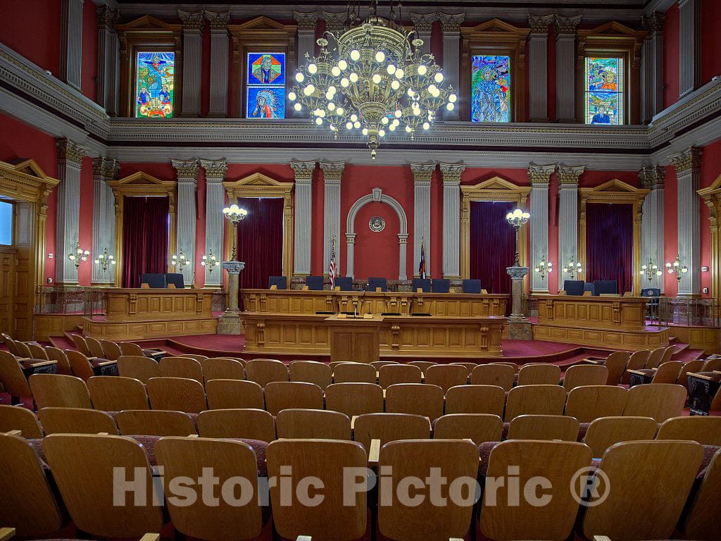 Photo- The Colorado Supreme Court Chambers in The State Capitol in Denver 1 Fine Art Photo Reproduction