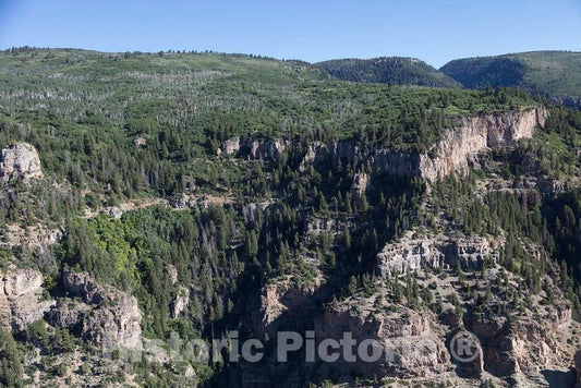 Photo- Aerial View of The Terrain Near The Border Between Eagle and Garfield Counties in Colorado, Heading Toward Glenwood Canyon, which is Cut into The Colorado River Valley 5