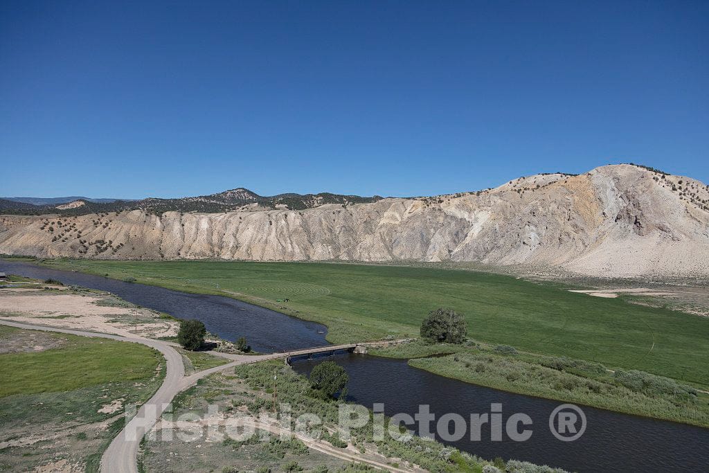 Photograph - Aerial view of an area west of Eagle, Colorado, and east of Glenwood Springs in Eagle and Garfield counties where the Colorado River begins its cut through the Rocky Mountains 6