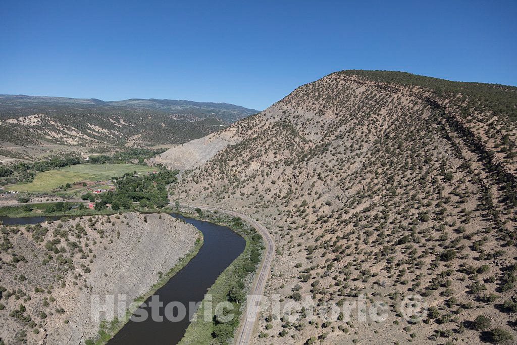 Photo- Rugged terrain west of Eagle, Colorado, heading toward the even more rugged Flat Tops Wilderness Area 12 Fine Art Photo Reproduction