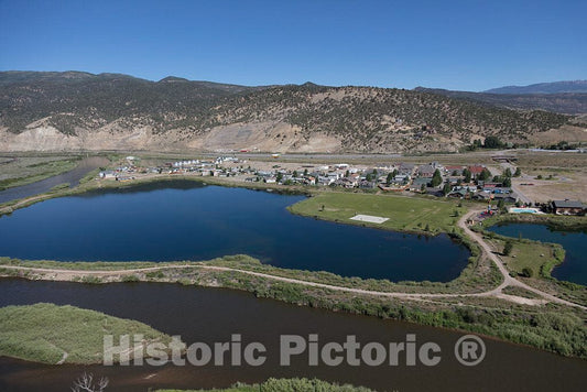 Photograph - Aerial view of an area west of Eagle, Colorado, and east of Glenwood Springs in Eagle and Garfield counties where the Colorado River begins its cut through the Rocky Mountains 10