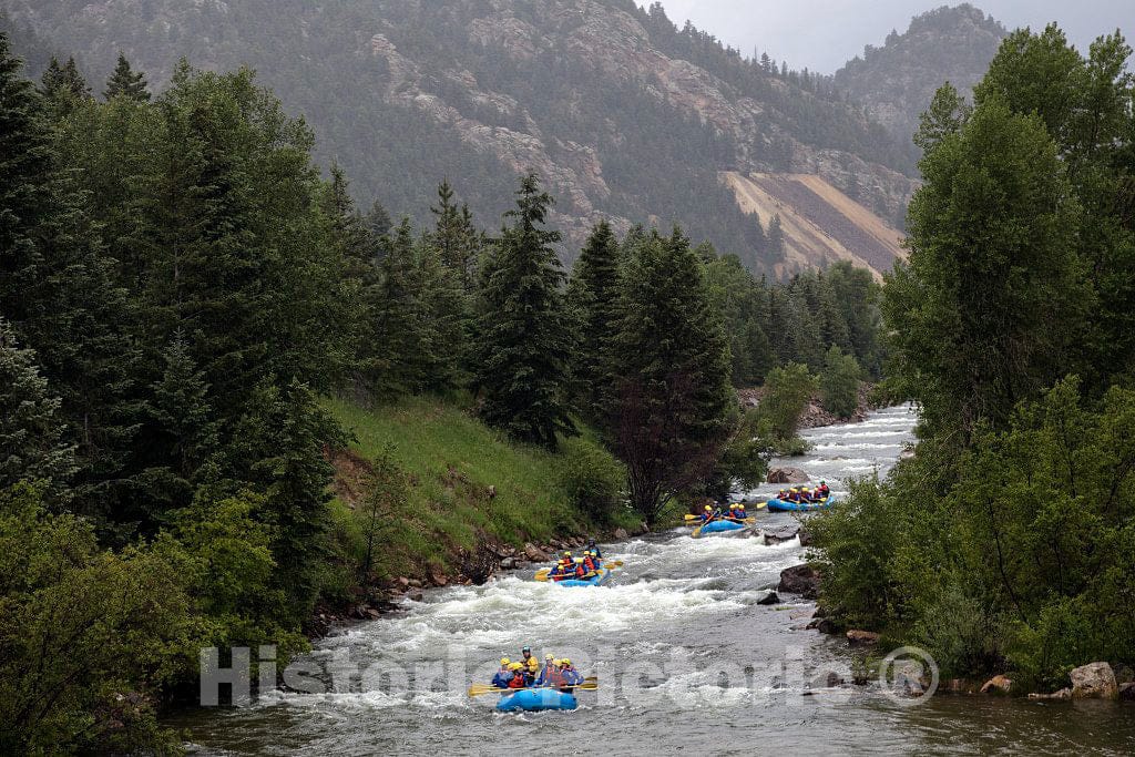 Photo - Rafters on Clear Creek, Outside Idaho Falls, Colorado- Fine Art Photo Reporduction