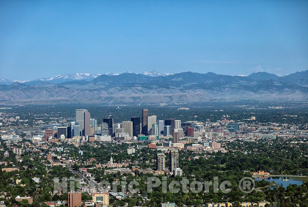 Photo- Aerial view of downtown Denver, Colorado 2 Fine Art Photo Reproduction
