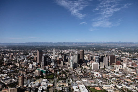 Photo- Aerial View of Downtown Denver, Colorado 1 Fine Art Photo Reproduction