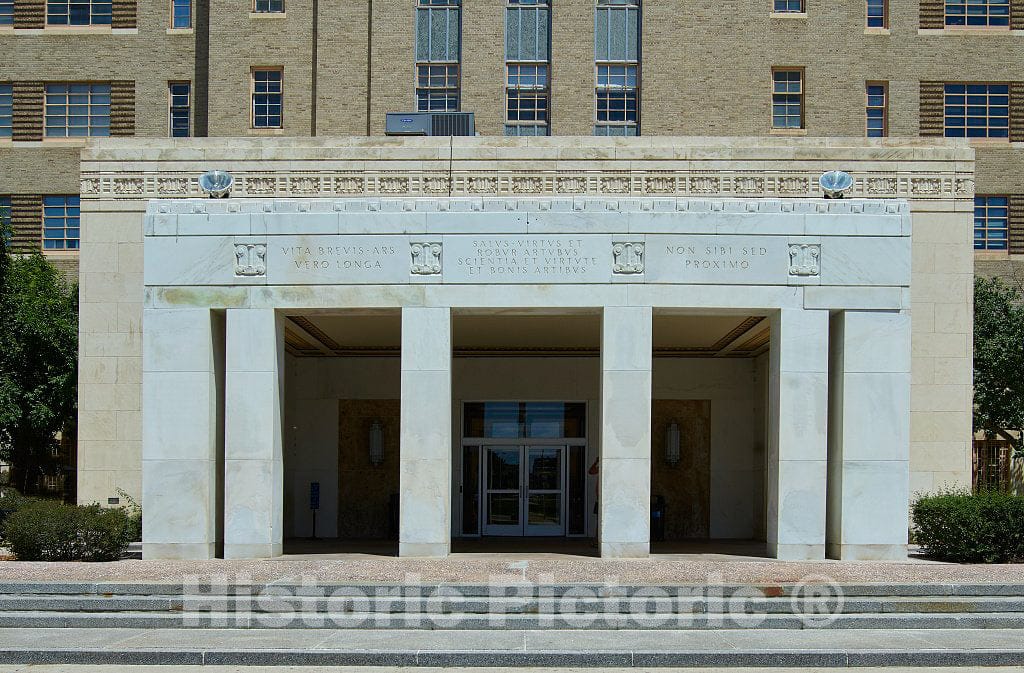 Photo - The Main Entrance to The Iconic Building 500, The Main Administration Building at The University of Colorado Anschutz Medical Center Campus in Aurora, Colorado