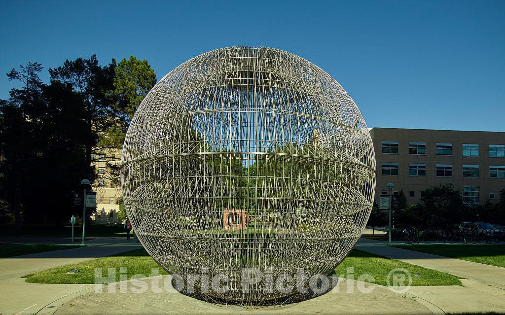 Photo - This sculpture by Thomas H. Sayre at the University of Colorado Anschutz Medical Center Campus in Aurora, Colorado, is named"Corpus Callosum: - Fine Art Photo Reporduction