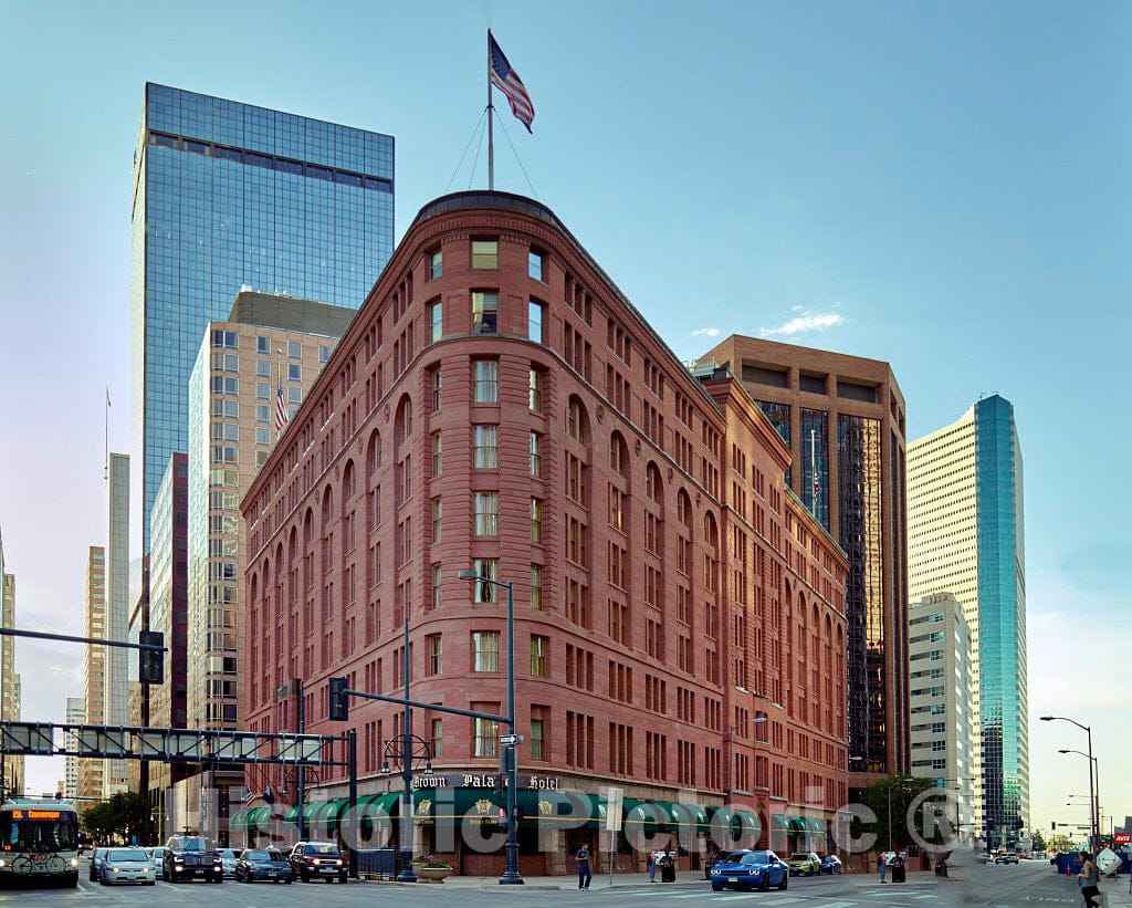 Photo - The Historic Brown Palace Hotel in Denver, one of The First to Employ an Atrium Style with Entire Floors Exposed to The Lobby- Fine Art Photo Reporduction