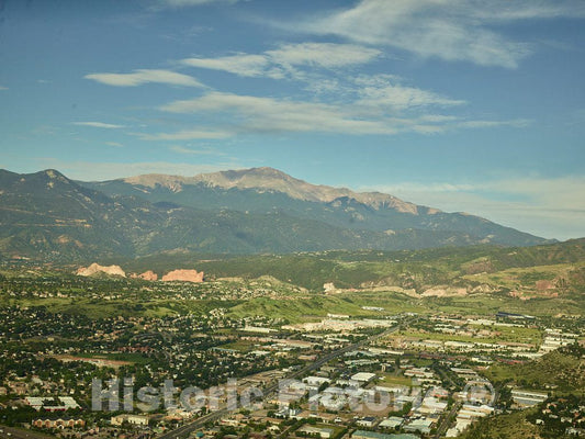 Photo- Aerial View of Some of The Standout red-Rock Formations at The Garden of The Gods, a municipally Owned and Free Park in Colorado Springs, Colorado 6 Fine Art Photo