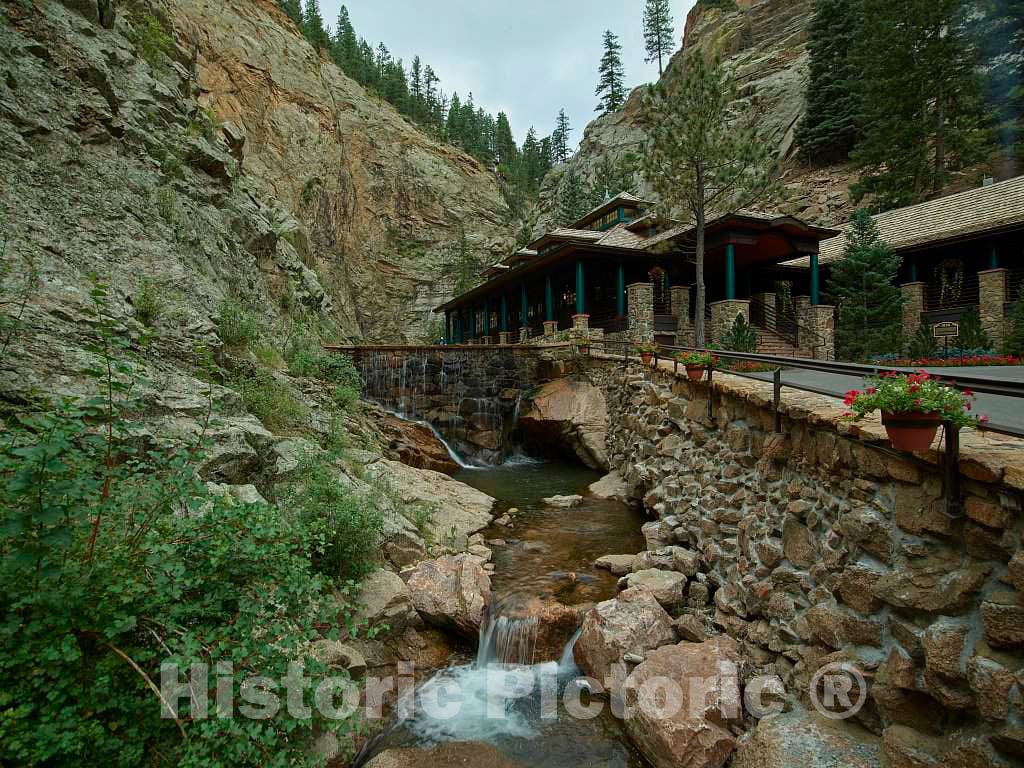 Photo - The tamest of Colorado's Seven Falls, a Series of Seven Cascading Waterfalls in South Cheyenne Canon- Fine Art Photo Reporduction