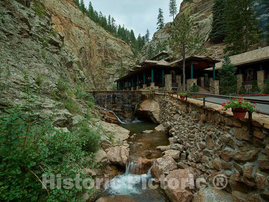 Photo - The tamest of Colorado's Seven Falls, a Series of Seven Cascading Waterfalls in South Cheyenne Canon- Fine Art Photo Reporduction